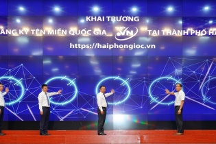 Khai trương điểm đăng ký tên miền quốc gia “.vn” tại Hải Phòng