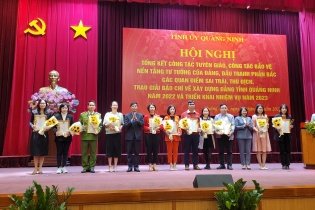 Báo Đầu tư nhận giải Báo chí về xây dựng Đảng tỉnh Quảng Ninh năm 2022