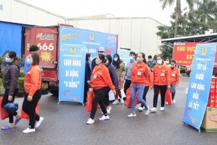 Hơn 150 gian hàng tham gia Chợ tết Công nhân TP.Hải Phòng 2023