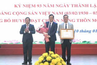 Huyện Kiến Thụy, Hải Phòng đón bằng công nhận huyện đạt chuẩn nông thôn mới