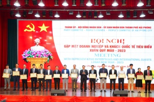 Hải Phòng gặp gỡ, tiếp xúc hơn 150 doanh nghiệp và khách quốc tế dịp Xuân Quý Mão