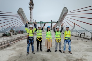 Hợp long cầu Bến Rừng nối Hải Phòng - Quảng Ninh