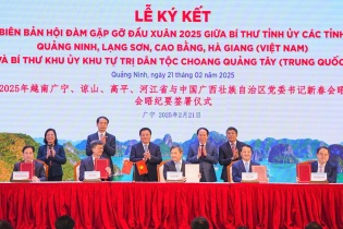 Gặp gỡ đầu Xuân 2025 giữa lãnh đạo các địa phương của Việt Nam và Trung Quốc