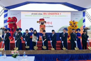 Tập đoàn Hàn Quốc khởi công dự án Jeil Logistics 1 tại KCN Nam Đình Vũ