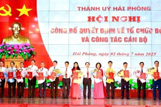 Hải Phòng công bố bổ nhiệm loạt cán bộ chủ chốt thành phố, sở, ngành