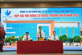 ĐHĐCĐ Cảng Đình Vũ: Đặt mục tiêu tăng trưởng 14%, chia cổ tức tối thiểu 70%