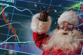 Sắc đỏ Giáng sinh phủ rộng sàn chứng khoán, thanh khoản phiên sáng lập kỷ lục