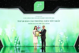 EVNGENCO3 nhận giải thưởng uy tín dành cho doanh nghiệp niêm yết