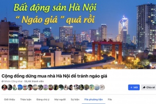 Gần 60.000 người tham gia nhóm “kêu gọi" dừng mua nhà Hà Nội "để tránh ngáo giá"
