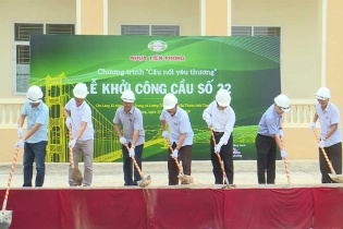 Thêm 2 cây cầu nối yêu thương được Nhựa Tiền Phong khởi công xây dựng