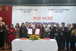 Sở Thông tin và Truyền thông Hải Phòng, Quảng Ninh ký thoả thuận hợp tác