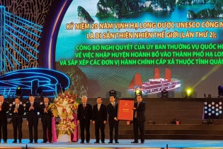 Sáp nhập Hoành Bồ vào Hạ Long góp phần bảo tồn và phát huy vịnh Hạ Long