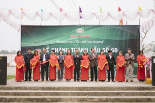 Nhựa Tiền Phong hoàn thành Cầu nối yêu thương số 60 vượt tiến độ