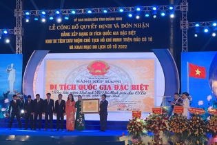 Cô Tô đón nhận Bằng xếp hạng Di tích quốc gia đặc biệt