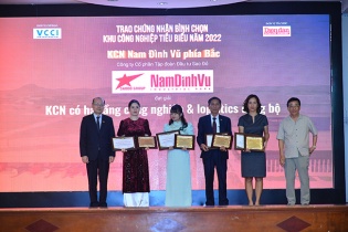Nam Đình Vũ được vinh danh là KCN có hạ tầng công nghiệp và logistics đồng bộ