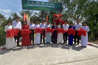 Nhựa Tiền Phong khánh thành cụm 3 cây cầu “Nối yêu thương” tại Sóc Trăng