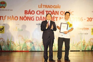 13 tác phẩm đạt giải báo chí toàn quốc Tự hào Nông dân Việt Nam 2016-2017