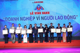Vinh danh 74 doanh nghiệp vì người lao động 2017