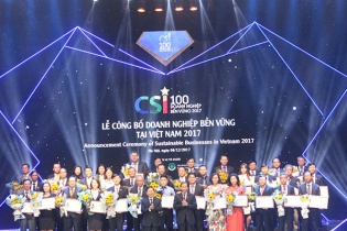 Vinh danh 100 doanh nghiệp bền vững 2017