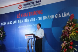 LienVietPostBank khai trương chi nhánh Gia Lâm