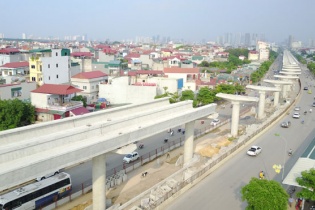 Tuyến metro Nhổn - Ga Hà Nội hoàn thành gần 49% tiến độ