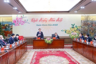 Chủ tịch Quốc hội làm việc với Ban Thường vụ Thành ủy Hải Phòng