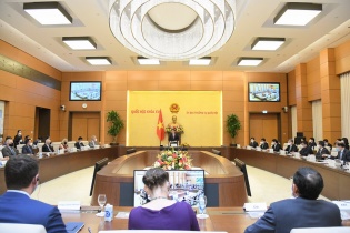 Chủ tịch Quốc hội Vương Đình Huệ làm việc với Hội đồng Kinh doanh Hoa Kỳ - ASEAN