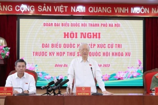 Tổng Bí thư tiếp xúc cử tri trước Kỳ họp thứ 6 của Quốc hội 