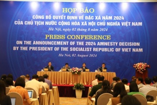 Công bố quyết định về đặc xá năm 2024 của Chủ tịch nước