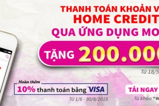 Home Credit tặng tiền cho khách hàng thanh toán qua MoMo