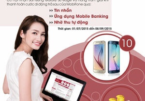 Thanh toán trực tuyến, nhận quà Galaxy S6 edge từ MobiFone