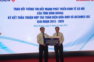 BIDV cam kết thu xếp 15.000 tỷ đồng cho Becamex IDC