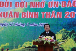 Chủ tịch nước phát động "Tết trồng cây đời đời nhớ ơn Bác Hồ"