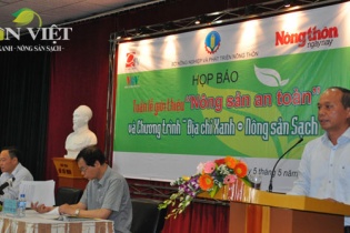 Họp báo thực phẩm sạch, Bộ NN&PTNT bị chất vấn lợn VietGap vẫn có chất cấm