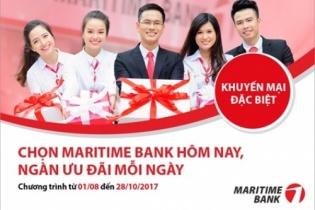 Maritime Bank tung hàng ngàn ưu đãi dịp sinh nhật