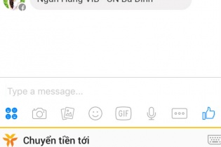 VIB giới thiệu tính năng chuyển tiền nhanh khi chat trên mạng xã hội