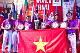 Tuyển golf Việt Nam vỡ òa trong chiến thắng tại Vòng chung kết WAGC thế giới