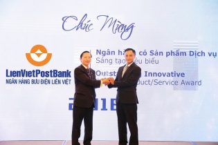 LienVietPostBank nhận cú đúp giải thưởng  