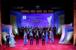 VICOSTONE đạt danh hiệu thương hiệu quốc gia 2018