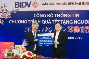 BIDV dành 20 tỷ đồng tặng quà Tết người nghèo 