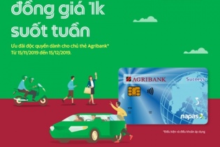 Agribank bắt tay Moca cho chủ thẻ đi Grab với giá 1.000 đồng suốt tuần
