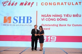 SHB được vinh danh là ngân hàng tiêu biểu vì cộng đồng và đồng hành cùng doanh nghiệp vừa và nhỏ