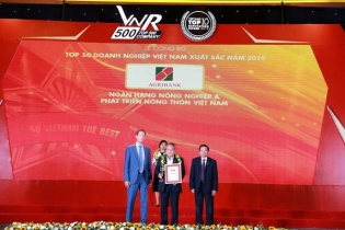 Agribank lọt Top 10 doanh nghiệp lớn nhất Việt Nam năm 2019
