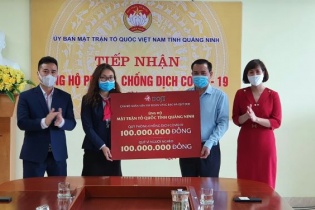 DOJI tiếp tục chung tay chống dịch Covid-19: Tặng các đơn vị tuyến cơ sở 600 triệu đồng