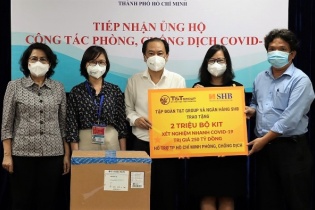 T&T Group và Ngân hàng SHB trao tặng TP.HCM 2 triệu bộ kit xét nghiệm nhanh COVID-19 