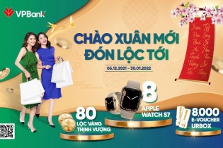 "Chào Xuân mới - Đón lộc tới", VPBank tung ngàn quà tặng tri ân khách hàng