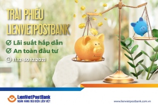 LienVietPostBank chào bán 40 triệu trái phiếu ra công chúng 