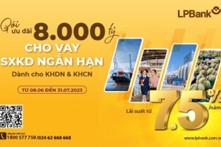 LPBank triển khai gói 8.000 tỷ cho vay sản xuất kinh doanh ngắn hạn lãi suất chỉ từ 7,5%/năm 