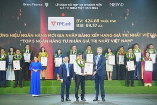 Dẫn đầu chuyển đổi số, thương hiệu TPBank vươn tầm Top 5 ngân hàng tư nhân Việt Nam, định giá 425 triệu USD