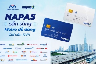 Từ 14/2, người dân có thể dùng thẻ Napas để thanh toán vé tàu Metro 1